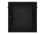 SZAFA INSTALACYJNA RACK WISZĄCA 19" 12U 600X450 CZARNA DRZWI PERFOROWANE LANBERG (FLAT PACK)