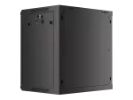 SZAFA INSTALACYJNA RACK WISZĄCA 19" 12U 600X450 CZARNA DRZWI PERFOROWANE LANBERG (FLAT PACK)
