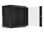SZAFA INSTALACYJNA RACK WISZĄCA 19" 12U 600X450 CZARNA LANBERG (FLAT PACK) V2