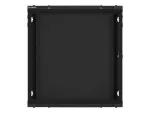 SZAFA INSTALACYJNA RACK WISZĄCA 19" 12U 600X450 CZARNA LANBERG (FLAT PACK) V2