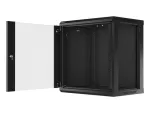 SZAFA INSTALACYJNA RACK WISZĄCA 19" 12U 600X450 CZARNA LANBERG (FLAT PACK) V2