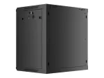 SZAFA INSTALACYJNA RACK WISZĄCA 19" 12U 600X450 CZARNA LANBERG (FLAT PACK) V2