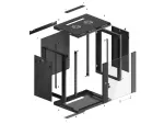 SZAFA INSTALACYJNA RACK WISZĄCA 19" 12U 600X450 CZARNA LANBERG (FLAT PACK) V2