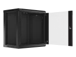 SZAFA INSTALACYJNA RACK WISZĄCA 19" 12U 600X450 CZARNA LANBERG (FLAT PACK) V2