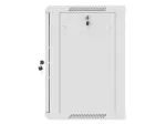 SZAFA INSTALACYJNA RACK WISZĄCA 19" 12U 600X450 SZARA DRZWI METALOWE LANBERG (FLAT PACK)
