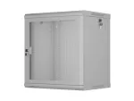 SZAFA INSTALACYJNA RACK WISZĄCA 19" 12U 600X450 SZARA DRZWI PERFOROWANE LANBERG (FLAT PACK)