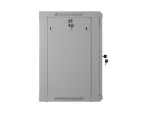 SZAFA INSTALACYJNA RACK WISZĄCA 19" 12U 600X450 SZARA DRZWI PERFOROWANE LANBERG (FLAT PACK)