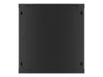 SZAFA INSTALACYJNA RACK WISZĄCA 19" 12U 600X600 CZARNA DRZWI METALOWE LANBERG (FLAT PACK)