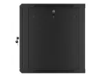 SZAFA INSTALACYJNA RACK WISZĄCA 19" 12U 600X600 CZARNA DRZWI METALOWE LANBERG (FLAT PACK)