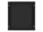 SZAFA INSTALACYJNA RACK WISZĄCA 19" 12U 600X600 CZARNA DRZWI METALOWE LANBERG (FLAT PACK)