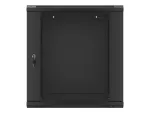 SZAFA INSTALACYJNA RACK WISZĄCA 19" 12U 600X600 CZARNA LANBERG (FLAT PACK) V2