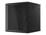 SZAFA INSTALACYJNA RACK WISZĄCA 19" 12U 600X600 CZARNA LANBERG (FLAT PACK) V2