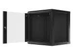 SZAFA INSTALACYJNA RACK WISZĄCA 19" 12U 600X600 CZARNA LANBERG (FLAT PACK) V2