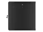 SZAFA INSTALACYJNA RACK WISZĄCA 19" 12U 600X600 CZARNA LANBERG (FLAT PACK) V2