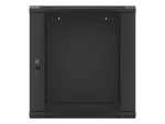 SZAFA INSTALACYJNA RACK WISZĄCA 19" 12U 600X600 CZARNA LANBERG (FLAT PACK) V2