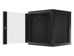 SZAFA INSTALACYJNA RACK WISZĄCA 19" 12U 600X600 CZARNA LANBERG (FLAT PACK) V2