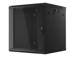 SZAFA INSTALACYJNA RACK WISZĄCA 19" 12U 600X600 CZARNA LANBERG (FLAT PACK) V2