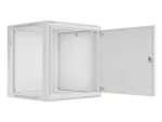 SZAFA INSTALACYJNA RACK WISZĄCA 19" 12U 600X600 SZARA DRZWI METALOWE LANBERG (FLAT PACK)
