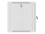SZAFA INSTALACYJNA RACK WISZĄCA 19" 12U 600X600 SZARA DRZWI METALOWE LANBERG (FLAT PACK)