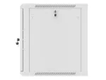 SZAFA INSTALACYJNA RACK WISZĄCA 19" 12U 600X600 SZARA DRZWI METALOWE LANBERG (FLAT PACK)