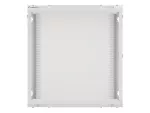 SZAFA INSTALACYJNA RACK WISZĄCA 19" 12U 600X600 SZARA DRZWI METALOWE LANBERG (FLAT PACK)