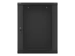 SZAFA INSTALACYJNA RACK WISZĄCA 19" 15U 600X450 CZARNA LANBERG (FLAT PACK) V2