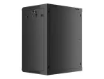 SZAFA INSTALACYJNA RACK WISZĄCA 19" 15U 600X450 CZARNA LANBERG (FLAT PACK) V2