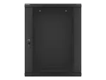 SZAFA INSTALACYJNA RACK WISZĄCA 19" 15U 600X450 CZARNA LANBERG (FLAT PACK) V2