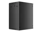 SZAFA INSTALACYJNA RACK WISZĄCA 19" 15U 600X450 CZARNA LANBERG (FLAT PACK) V2