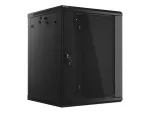 SZAFA INSTALACYJNA RACK WISZĄCA 19" 15U 600X600 CZARNA LANBERG (FLAT PACK) V2