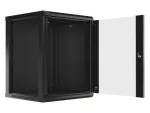 SZAFA INSTALACYJNA RACK WISZĄCA 19" 15U 600X600 CZARNA LANBERG (FLAT PACK) V2