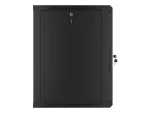 SZAFA INSTALACYJNA RACK WISZĄCA 19" 15U 600X600 CZARNA LANBERG (FLAT PACK) V2