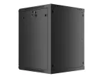 SZAFA INSTALACYJNA RACK WISZĄCA 19" 15U 600X600 CZARNA LANBERG (FLAT PACK) V2