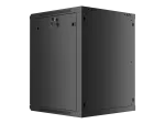 SZAFA INSTALACYJNA RACK WISZĄCA 19" 15U 600X600 CZARNA LANBERG (FLAT PACK) V2