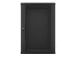 SZAFA INSTALACYJNA RACK WISZĄCA 19" 18U 600X450 CZARNA LANBERG (FLAT PACK) V2