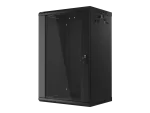 SZAFA INSTALACYJNA RACK WISZĄCA 19" 18U 600X450 CZARNA LANBERG (FLAT PACK) V2