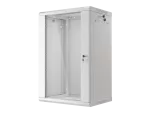 SZAFA INSTALACYJNA RACK WISZĄCA 19" 18U 600X450 SZARA LANBERG (FLAT PACK) V2