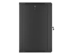 SZAFA INSTALACYJNA RACK WISZĄCA 19" 18U 600X600 CZARNA LANBERG (FLAT PACK) V2