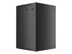 SZAFA INSTALACYJNA RACK WISZĄCA 19" 18U 600X600 CZARNA LANBERG (FLAT PACK) V2