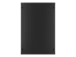 SZAFA INSTALACYJNA RACK WISZĄCA 19" 18U 600X600 CZARNA LANBERG (FLAT PACK) V2