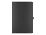 SZAFA INSTALACYJNA RACK WISZĄCA 19" 18U 600X600 CZARNA LANBERG (FLAT PACK) V2