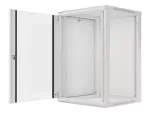 SZAFA INSTALACYJNA RACK WISZĄCA 19" 18U 600X600 SZARA LANBERG (FLAT PACK) V2