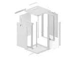 SZAFA INSTALACYJNA RACK WISZĄCA 19" 18U 600X600 SZARA LANBERG (FLAT PACK) V2