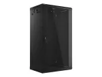 SZAFA INSTALACYJNA RACK WISZĄCA 19" 22U 600X450 CZARNA LANBERG (FLAT PACK) V2