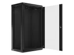 SZAFA INSTALACYJNA RACK WISZĄCA 19" 22U 600X450 CZARNA LANBERG (FLAT PACK) V2