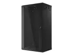 SZAFA INSTALACYJNA RACK WISZĄCA 19" 22U 600X450 CZARNA LANBERG (FLAT PACK) V2