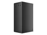 SZAFA INSTALACYJNA RACK WISZĄCA 19" 22U 600X450 CZARNA LANBERG (FLAT PACK) V2