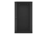 SZAFA INSTALACYJNA RACK WISZĄCA 19" 22U 600X450 CZARNA LANBERG (FLAT PACK) V2
