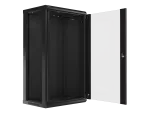 SZAFA INSTALACYJNA RACK WISZĄCA 19" 22U 600X450 CZARNA LANBERG (FLAT PACK) V2
