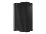 SZAFA INSTALACYJNA RACK WISZĄCA 19" 22U 600X450 CZARNA LANBERG (FLAT PACK) V2